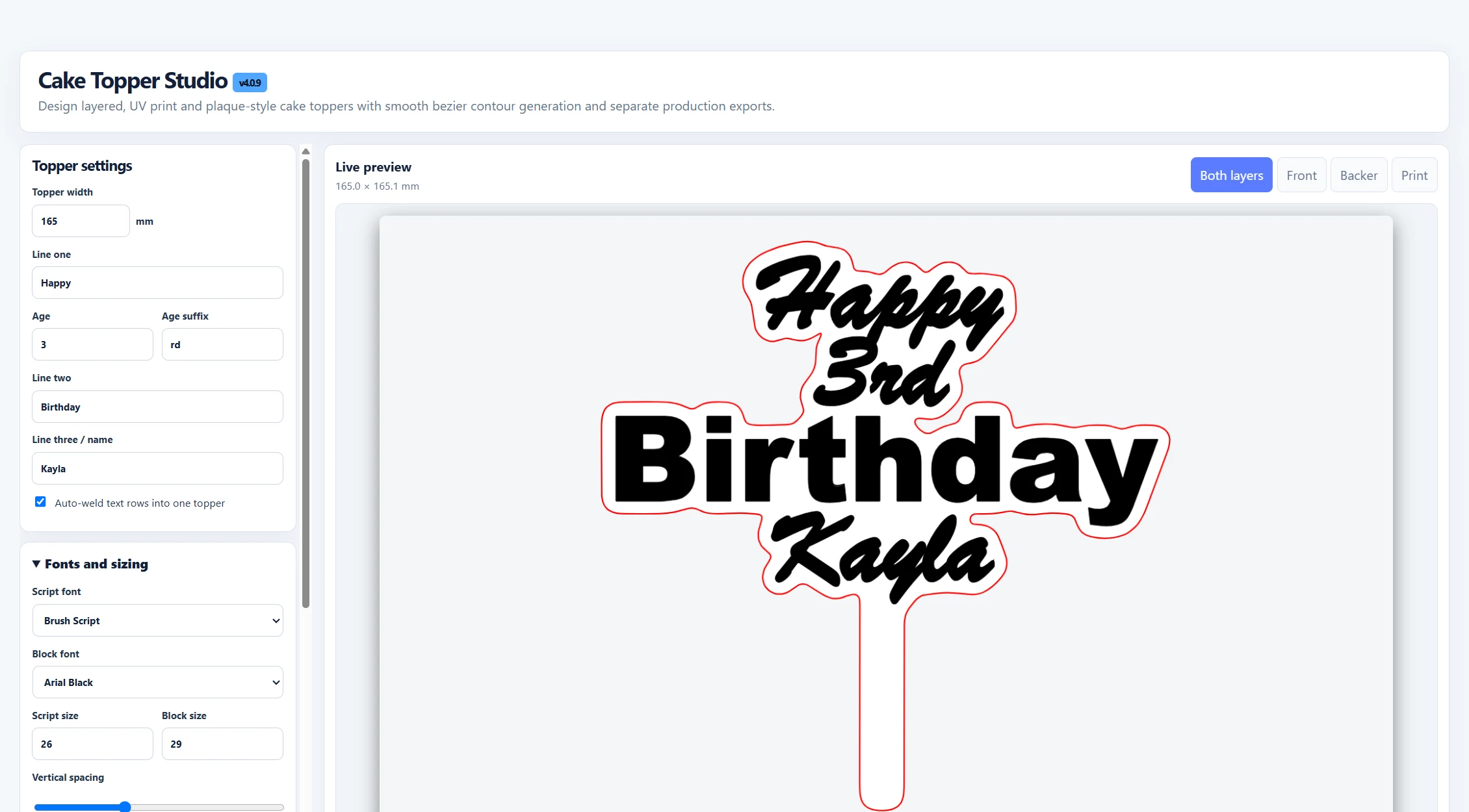 Cake Topper Studio screenshot preview